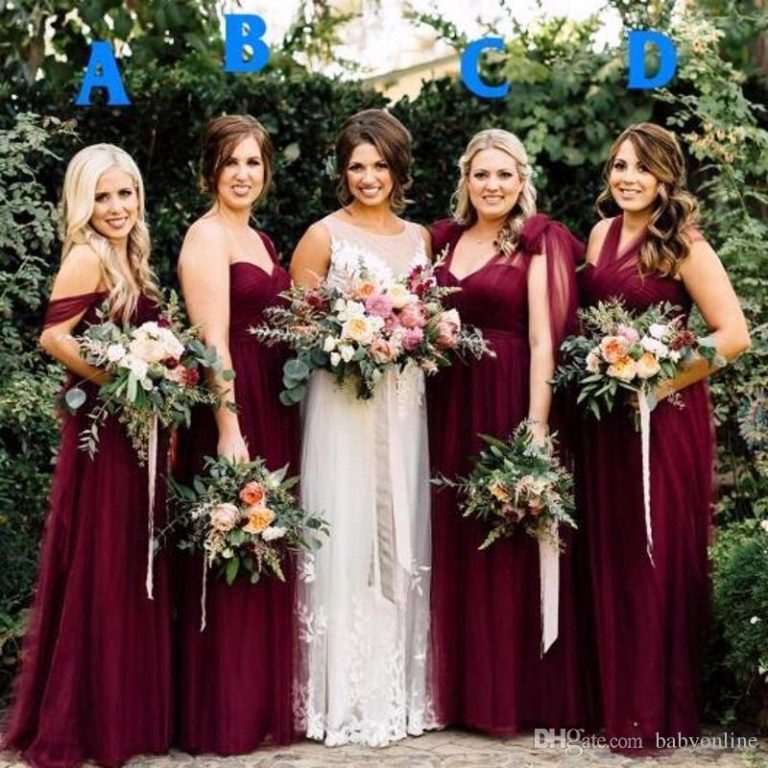 5 Cuts to Remember before Picking the Ideal one from Burgundy Bridesmaid Dresses